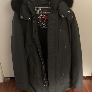 Moose knuckles Men Stirling Parka Granite Black color Size medium